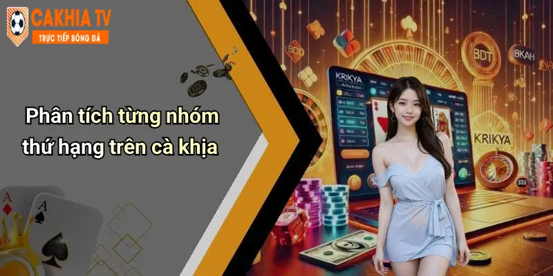 Bảng Xếp Hạng: Điểm Mặt Những Tên Tuổi Nổi Bật Trên Diễn Đàn Cà Khịa 2 Phân tích từng nhóm thứ hạng trên cà khịa