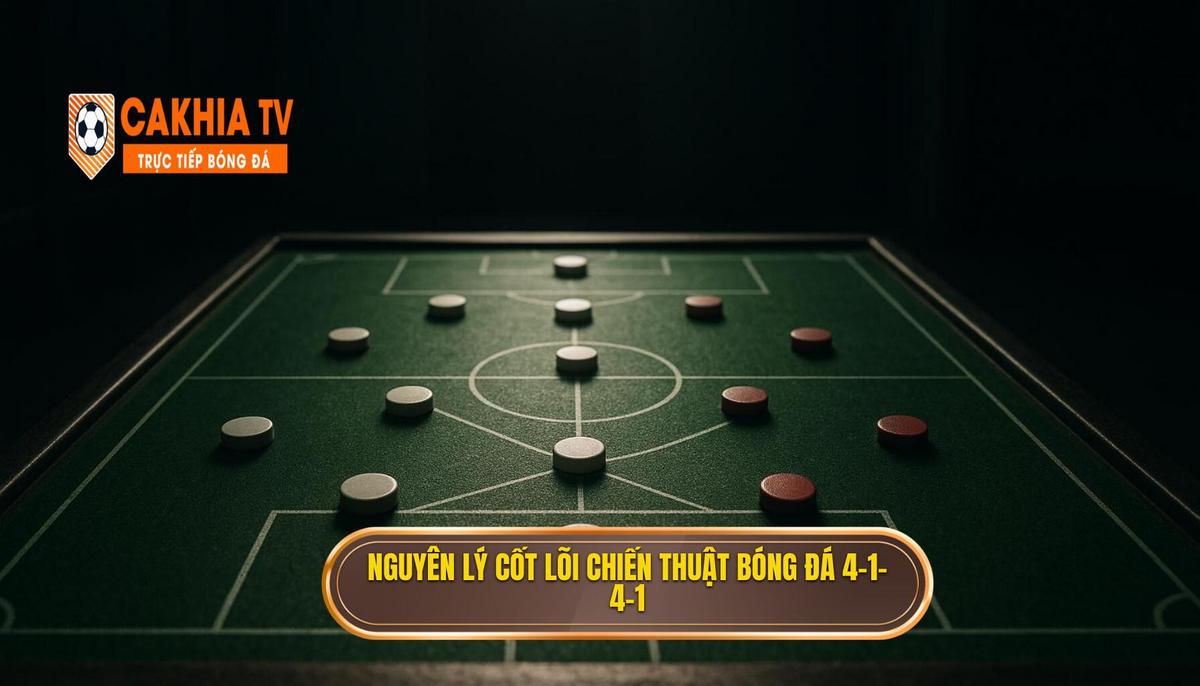 Nguyên lý cốt lõi của Chiến thuật bóng đá 4-1-4-1 phòng ngự